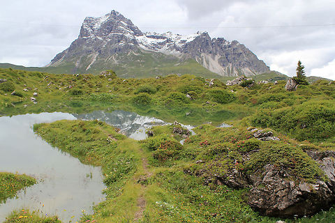 Mountain lake in the mountains of Austria  Austria,Geotagged
