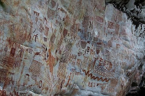 Nuevo Tolima, Guaviare 1 The wall paintings that were discovered over the past 10-12 years in this previously FARC controlled area. Ancient Wall Paintings,Colombia,San José del Guaviare