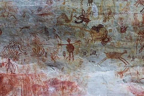 Nuevo Tolima 2 The wall paintings that were discovered over the past 10-12 years in this previously FARC controlled area. Ancient Wall Paintings,Colombia,San José del Guaviare