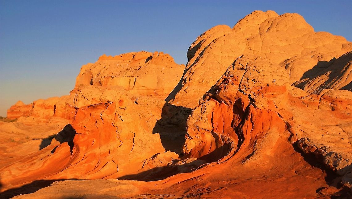 Sunrise - 2 faces, White Pocket Very dramatic sunrise in the desert. Arizona,Sunrise,Vermilion Cliffs,White Pocket