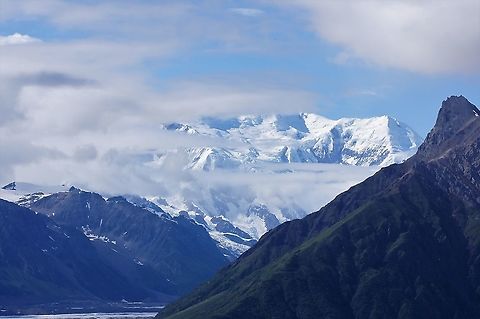 Mount Blackburn, Wrangell St Elias The big one overlooking Kennecott Alaska,Wrangell St Elias National Park & Preserve