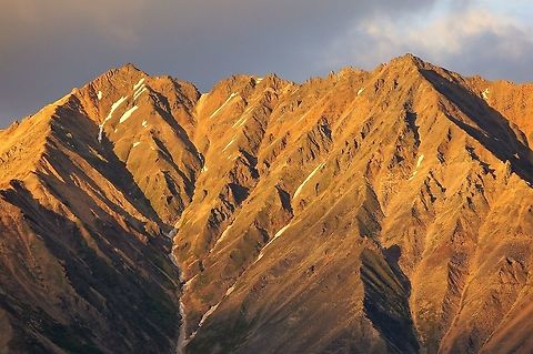 Sunset behind Kennecott, Wrangell St Elias Late sun Alaska,Wrangell St Elias National Park & Preserve