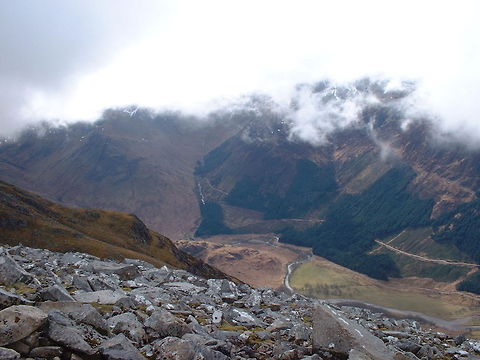 Scotish Mountains in Clouds  Geotagged,United Kingdom