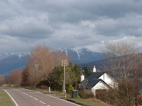 Snow on Ben Nevis - we're climbing that tomorrow!  Geotagged,United Kingdom