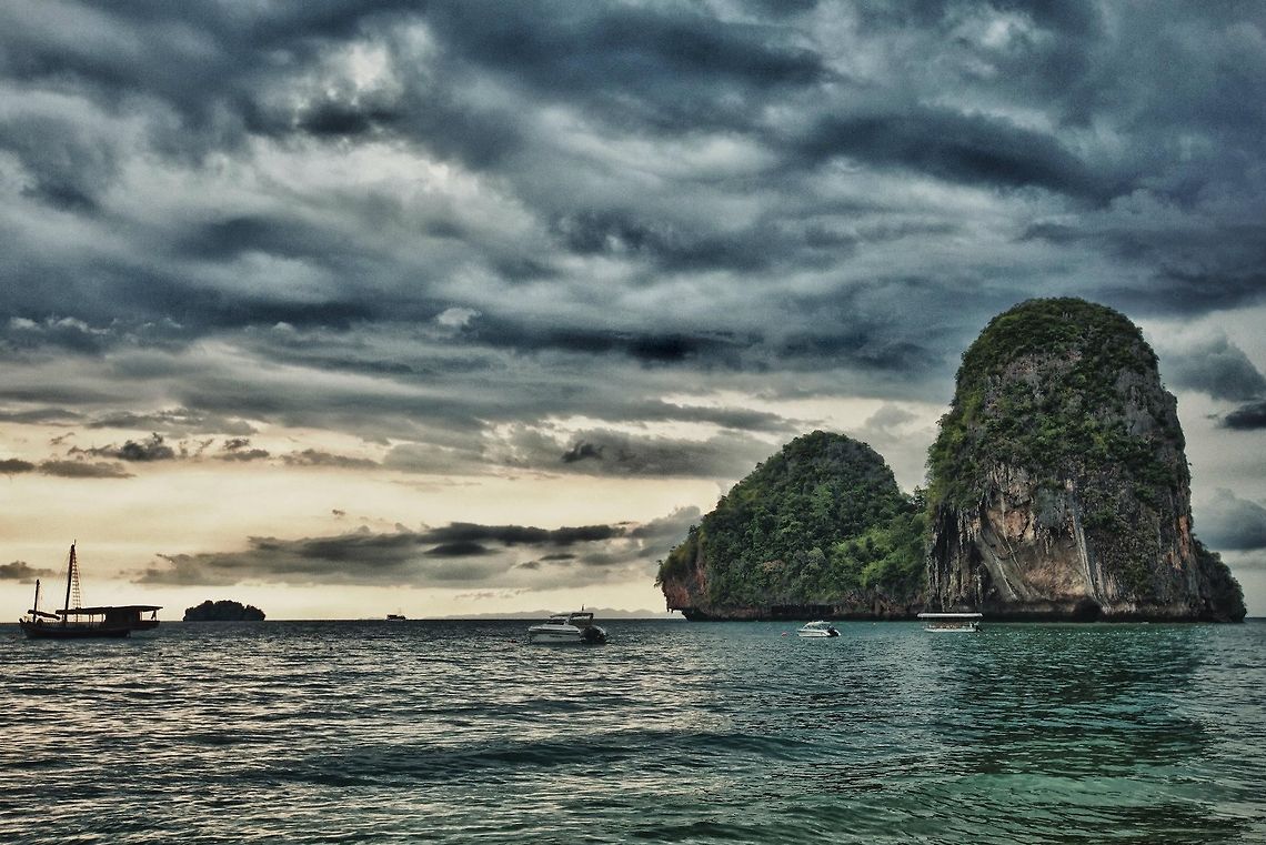 Railey Island - Thailand HDR shot of the sunset at Railey Island, Thailand Beach,Clouds,Geotagged,HDR,Landscape,Railey Island,Sunset,Thailand