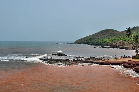 Anjuna beach at Goa, India The Anjuna beach at Goa, India. Geotagged,India