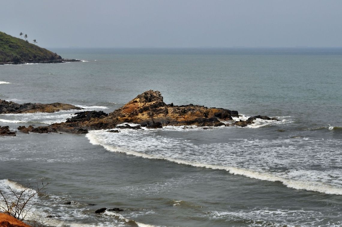 A view of the Vagator beach, Goa A view of the Vagator beach, Goa. Geotagged,India
