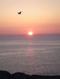 Sundown outside coast of Sotra , Norway  Geotagged,Norway