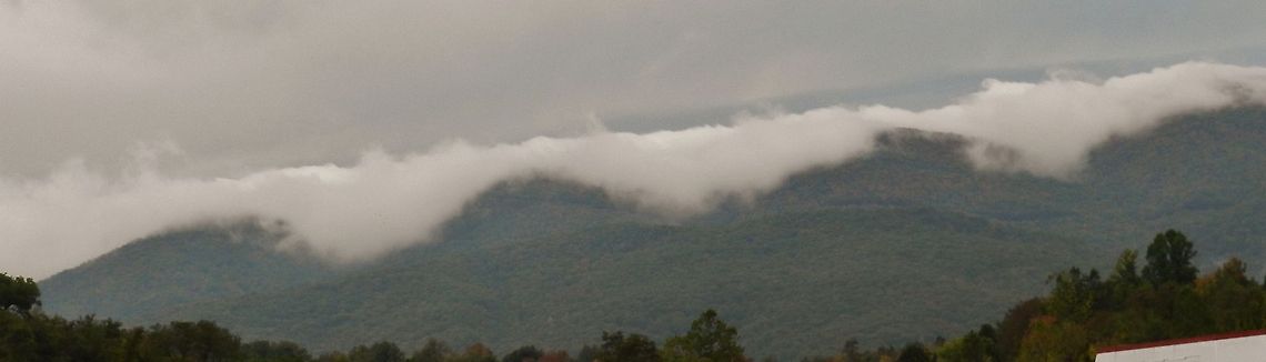 Sleepy Mountain Peters Mountain in Giles County, Virginia Geotagged,United States,clouds