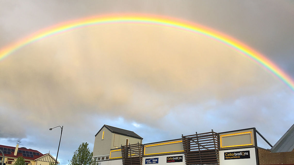 Rainbow over Lawson NSW Australia Always great to see Australia,Lawson,Natural events,Rainbow