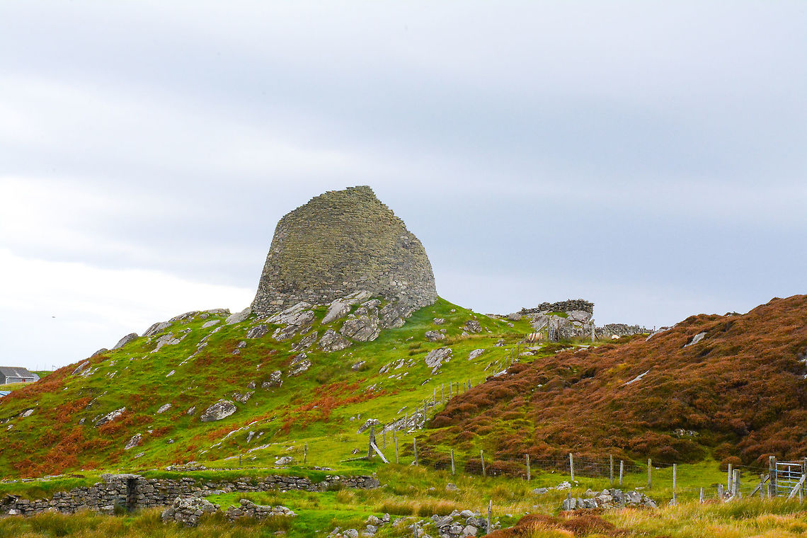 Carloway Broch The Broch at Carloway is one of the best preserved in the Hebrides and dates back over 2000 years. It is approximately 9 metres high and 15 metres in diameter. A Broch is a very resilient structure and was often used for defence.  Carloway broch,Geotagged,United Kingdom