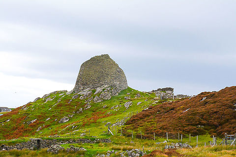 Carloway Broch The Broch at Carloway is one of the best preserved in the Hebrides and dates back over 2000 years. It is approximately 9 metres high and 15 metres in diameter. A Broch is a very resilient structure and was often used for defence.  Carloway broch,Geotagged,United Kingdom