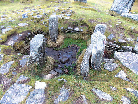 Centre of Cruciform - Callanais Stones The Callanais Stones are an arrangement of standing stones placed in a cruciform pattern with a central stone circle. They were erected in the late Neolithic era, and were a focus for ritual activity during the Bronze Age Geotagged,Summer,United Kingdom
