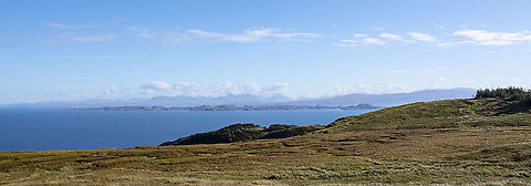 Across the Minch From Duntuim on the Isle of Skye to The Beautiful Rugged Mountains of North Harris Fall,Geotagged,United Kingdom
