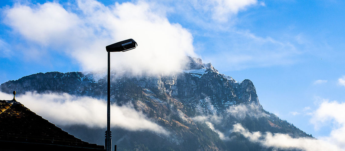 At the End of the Street in Schwyz - Amazing Alps  Fall,Geotagged,Switzerland