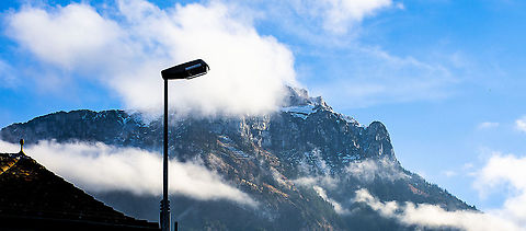 At the End of the Street in Schwyz - Amazing Alps  Fall,Geotagged,Switzerland