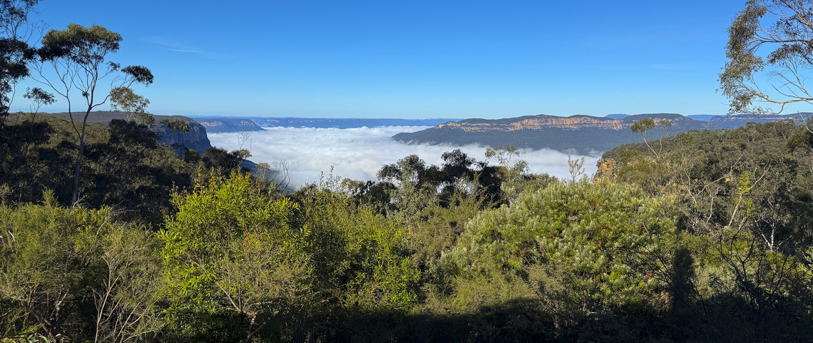Valley of the Waters This early morning&#039;s view along the Valley of the Waters confirms that the Blue Mountains are really the Blue Tablelands Australia,Fall,Geotagged