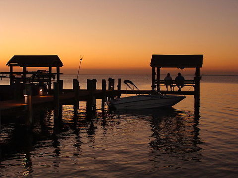 Sunset in Key West A glorious and colorful sunset in the Key West harbor. Key West,Sunset