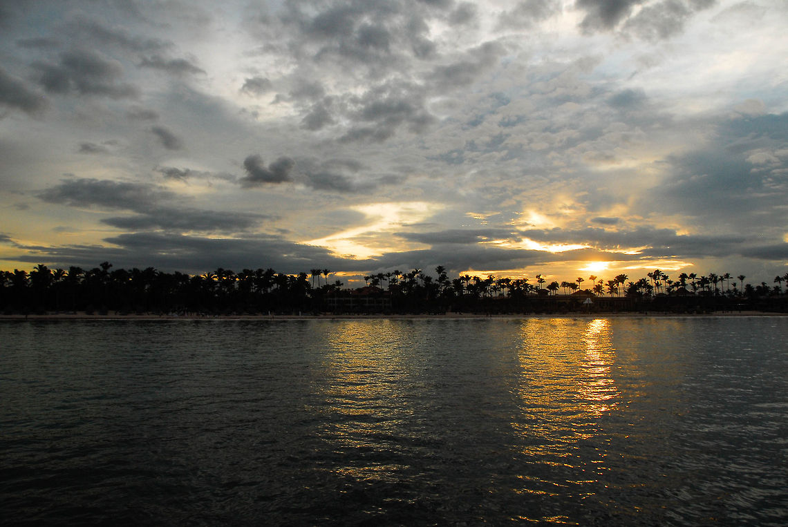 Sunset at Playa Los Corales. Dominican Republic.  Dominican Republic,Geotagged