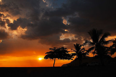 Sunset at Playa Jacó. Costa Rica.  Costa Rica,Geotagged,sunset