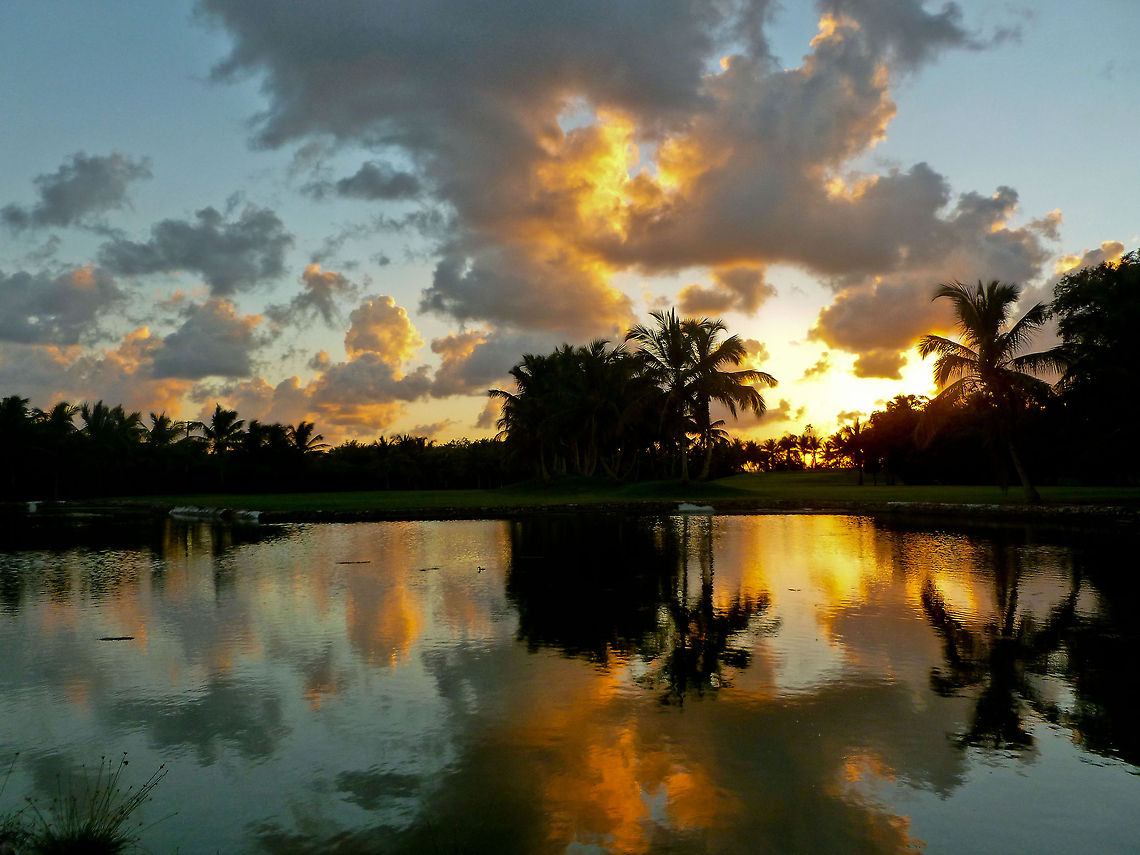 Sunset at the Lake.  Dominican Republic.  Dominican Republic,Geotagged,Sunset