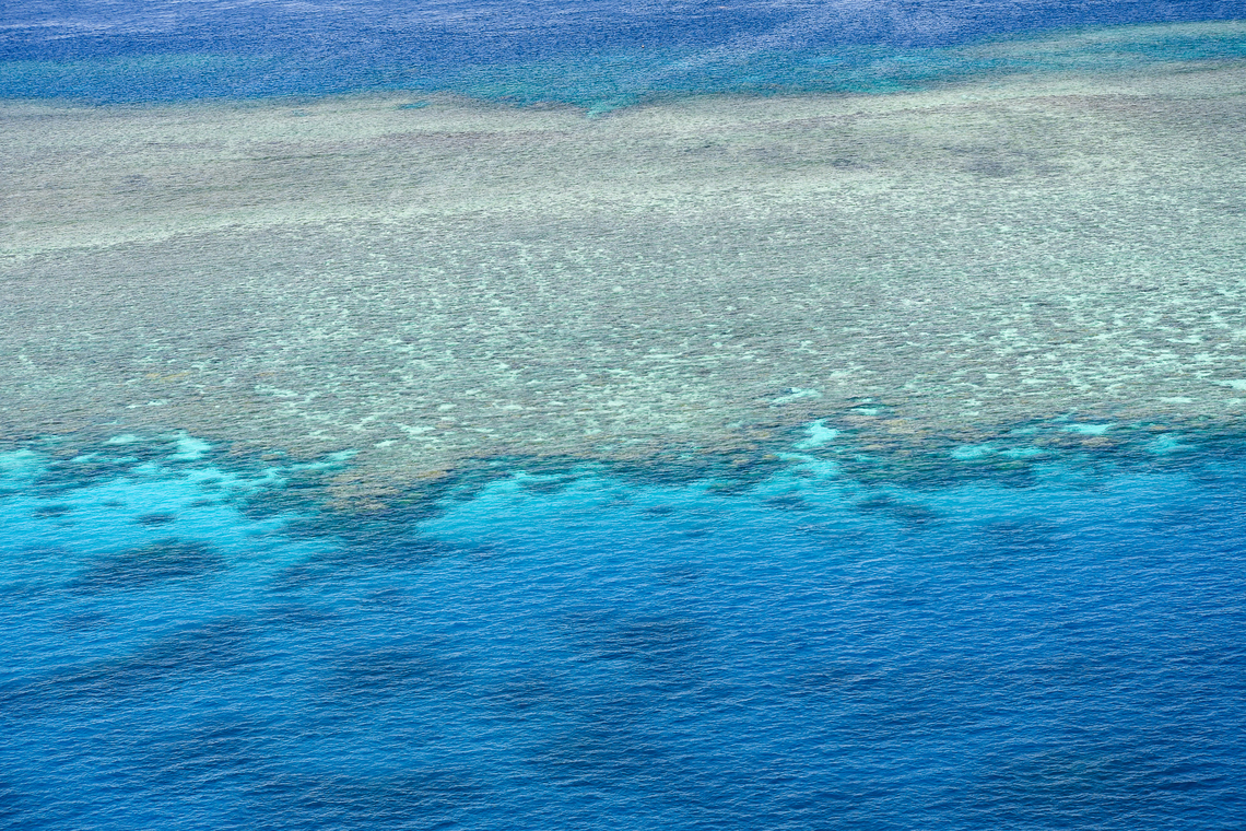 Great Barrier Reef - Agincourt Reef The Great Barrier Reef is one of the seven wonders of the natural world being the largest coral reef  system in the world composed of over 2,900 individual reefs and 900 islands stretching for over 2,300 kilometres over an area of approximately 344,400 square kilometres.t is the only living thing visible from space.<br />
This shot was taken from a helicopter over Agincourt reef which is on the edge of the continental shelf.<br />
<br />
 Australia,Fall,Geotagged