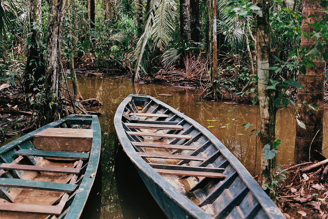Boats in Peru Amazone  Geotagged,Peru