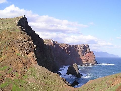Madeira cliffs 3 Mountain and sea view of Madeira. Cliffs,Europe,Landscapes,Madeira,Portugal