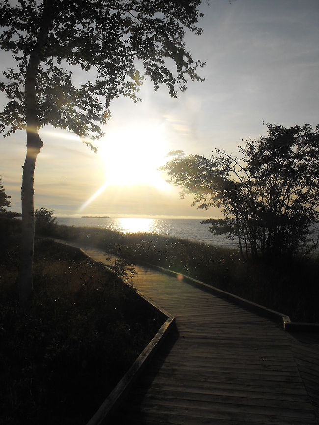 Are you on the right path This was taken at a beach in Michigan&#039;s Upper Peninsula. Beautiful place to take pictures. sunset