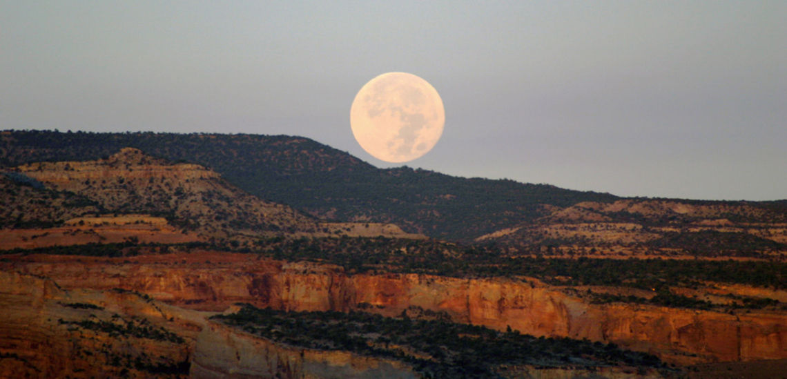 Moon Over Monument  Geotagged,United States