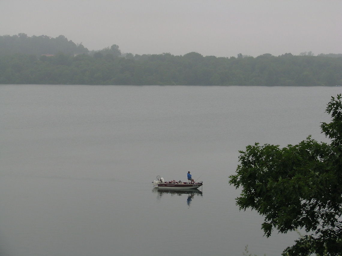 Codorus lake misty morning at the lake lake