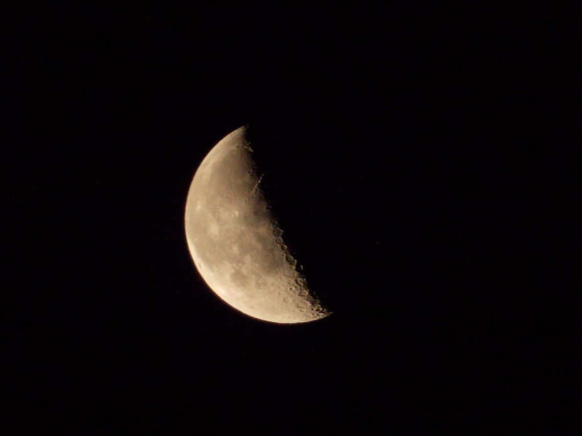 Half moon The moon. Moon