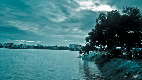 One fine evening at lake  lake