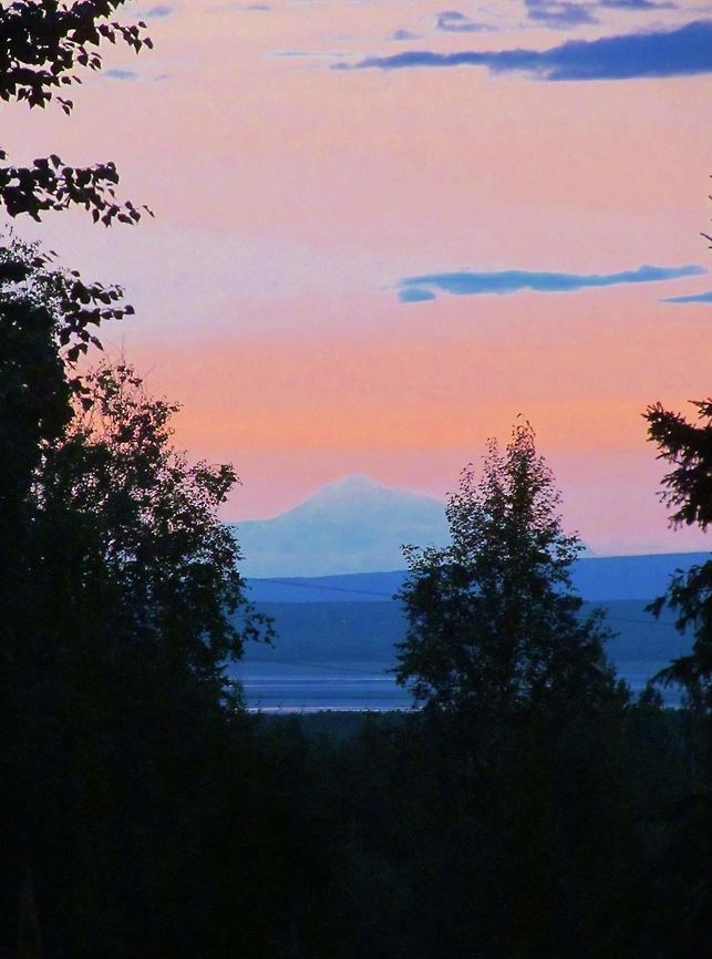 Mt. McKinley at Sunset Alaska Sunset