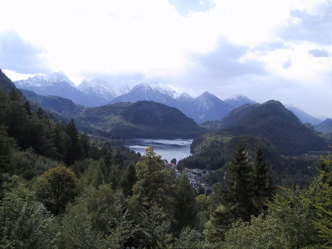 Bavarian Village Nestled somewhere in the middle of this beauty is a Bavarian Village. Bavaria,Forest,Lake,Mountains