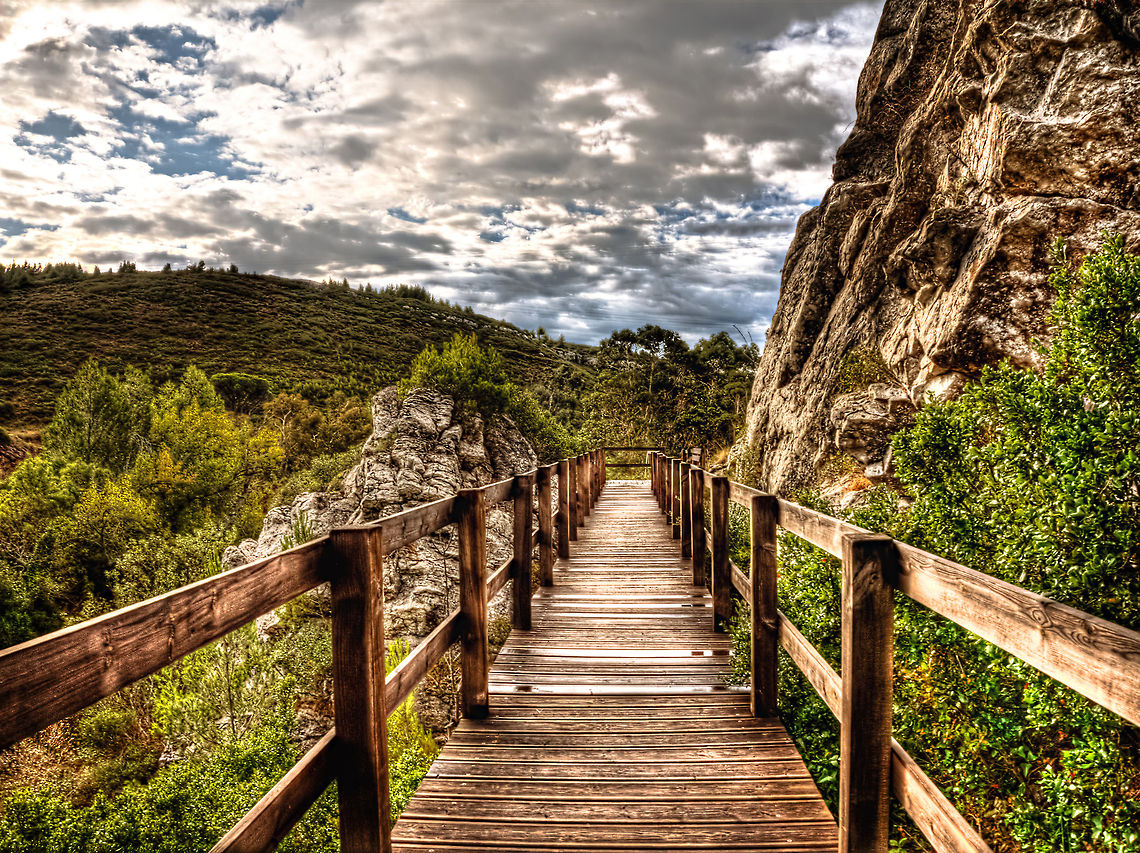 Wooden Bridge  Geotagged,HDR,Portugal,nature