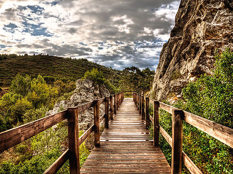 Wooden Bridge  Geotagged,HDR,Portugal,nature