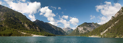 mountains i made this panoramic view when i was returning to my hotel after visiting castle neuschwanstein. I took a little detour trough austria (tirol) when i drove by this jawdropping lake. After finding the right spot i took 14 pictures that i stiched in to this panoramic picture. Austria,Geotagged