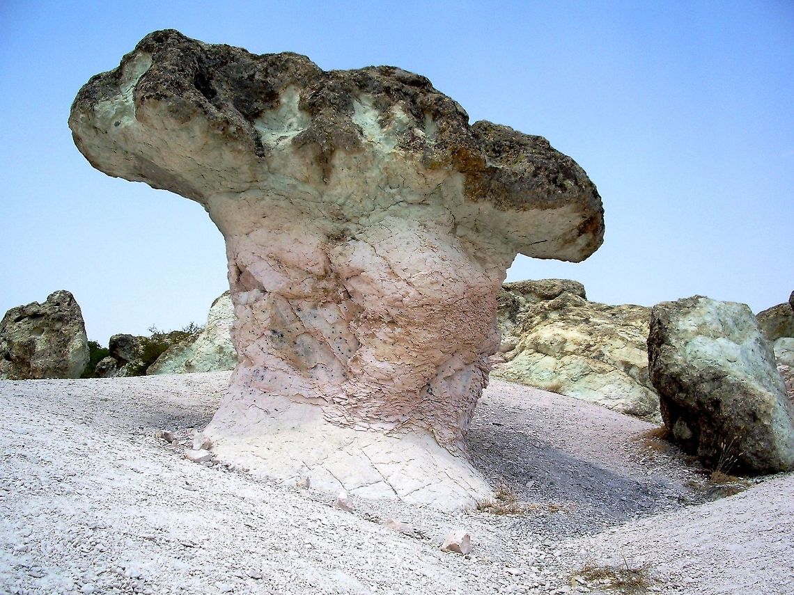 Stone Mushroom <figure class="photo"><a href="https://www.jungledragon.com/image/15131/the_stone_mushrooms.html" title="The Stone Mushrooms"><img src="https://s3.amazonaws.com/media.jungledragon.com/images/651/15131_thumb.jpg?AWSAccessKeyId=05GMT0V3GWVNE7GGM1R2&Expires=1759968010&Signature=J23yiYOI5jtd2eXuLnO6Gb4c7NY%3D" width="200" height="150" alt="The Stone Mushrooms https://www.jungledragon.com/image/15132/stone_mushroom.html Bulgaria,Geotagged,Landscapes,landscape" /></a></figure> Bulgaria