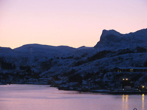 Hornelen, Norway The high cliff to the right in the picture, is actually northeuropes highest seacliff and it is called Hornelen.  Geotagged,Mountains,Norway,seacliff
