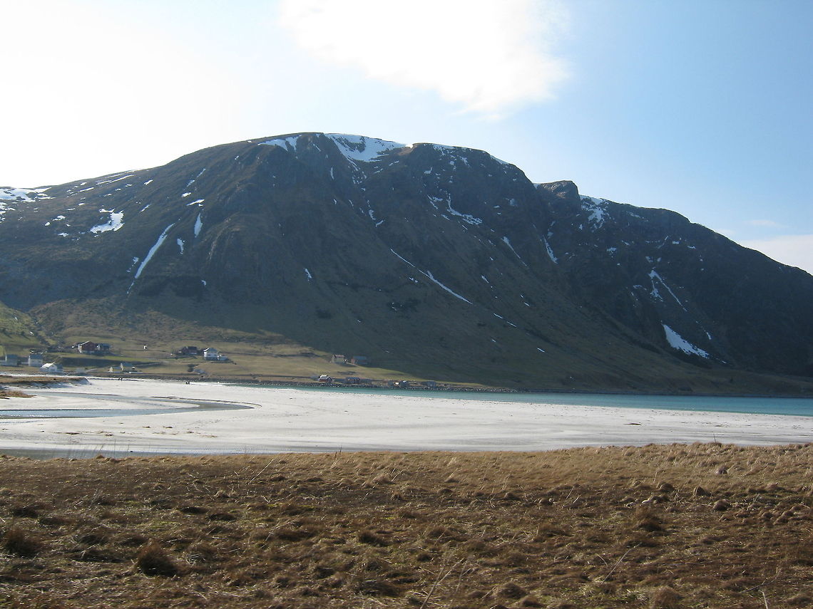 Long sandy beach  Beach,Geotagged,Mountains,Norway,Refvik beach,nature
