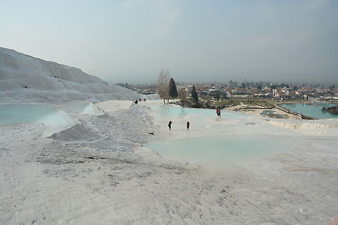 Pamukkale pamukkale, meaning "cotton castle", Denizli, Turkey. Geotagged,Turkey,Winter,carbonate mineral,cotton castle,denizli,pamukkale,turkey