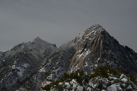 Bukhan Mountain, Seoul Bukhan Mountain covered with snow. Bukhan mountain,Geotagged,South Korea,Winter