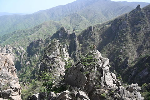 Landscape, Seoraksan, South Korea Unusual rock formation of Seoraksan Mountain. Geotagged,Landscape,Seoraksan,South Korea,Spring