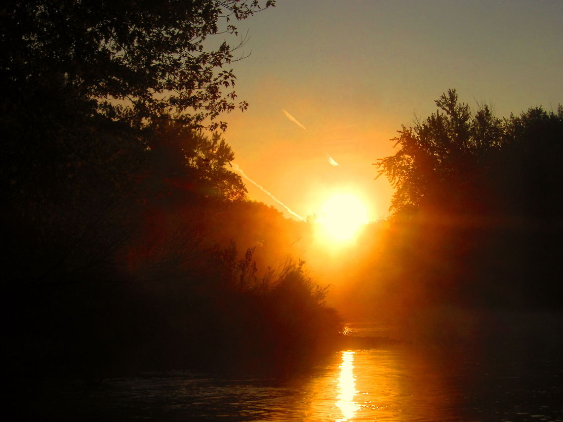 Good Morning Stevens Point A beautiful sunrise captured from the Wisconsin River in Stevens Point, Wisconsin. Geotagged,Sunrise,United States,Wisconsin