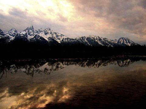 Primeval Whenever I see the Teton Mountain Range I feel as though I am looking into the past, into a more primeval time. The Tetons are very beautiful, yet very ominous and unforgiving. Geotagged,Grand Teton National Park,Mountains,United States,Wyoming