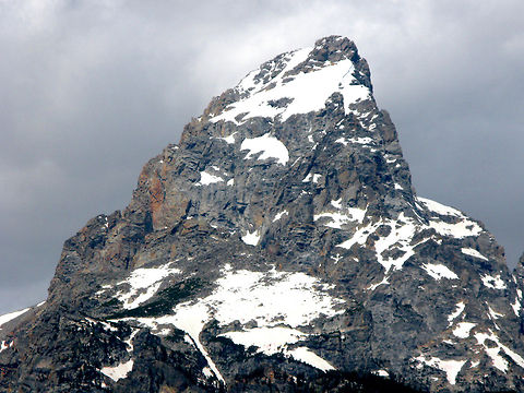 Grand Teton mountain top The majestic Grand Teton, the highest mountain in the park. Grand Teton National Park,Landscapes,Wyoming
