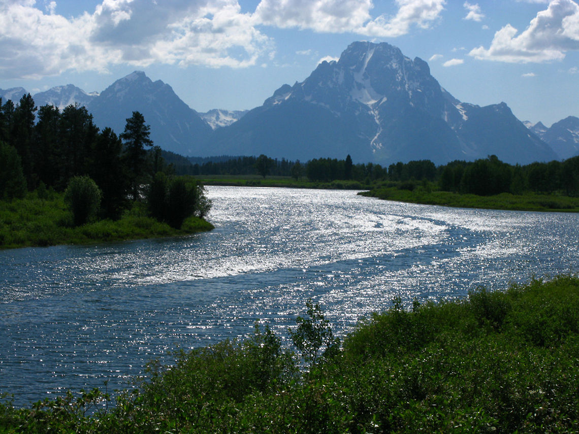 Teton National Park Snake River 2 A wide river curls like a snake in Teton National Park. Grand Teton National Park,Landscapes,Mount Moran,River,Wyoming