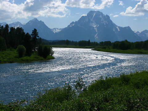 Teton National Park Snake River 2 A wide river curls like a snake in Teton National Park. Grand Teton National Park,Landscapes,Mount Moran,River,Wyoming