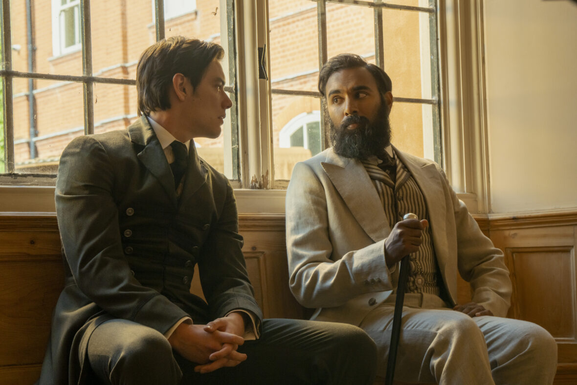 Louis Partridge and Himesh Patel in Enola Holmes 3